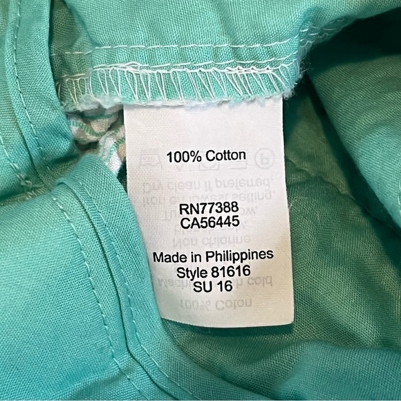 J Crew Shorts Women's Size 00 Green Seersucker Striped Cotton City Fit - Picture 5 of 8